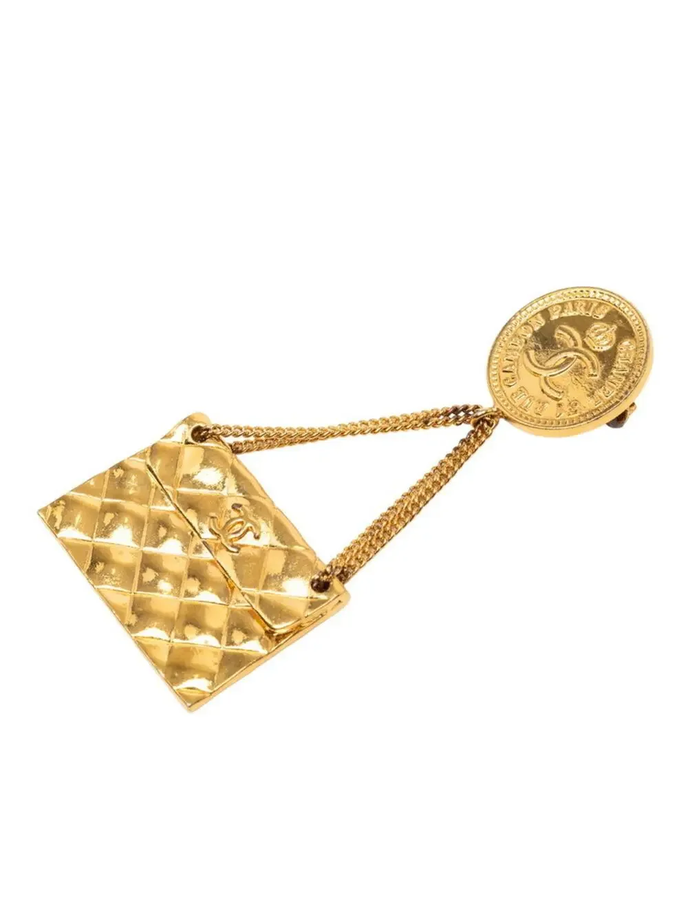 Chanel Cc Logo Brooch Metal #327486C54B